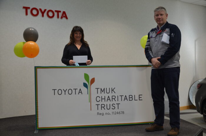 Toyota Manufacturing UK Charitable Trust donate £3,000 to support local workshops